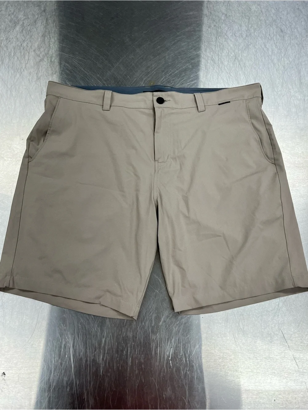 Travis Mathew Men's Light Tan Flat-Front Shorts